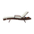 Outdoor Sun Lounger Waterproof Adjustable Beige&Brown X2