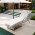 Livsip Sun Lounge Wicker Bed Outdoor Patio Furniture Beige