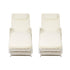 Livsip 3PCS Outdoor Sun Lounger Wicker Lounge Table Chairs Grey