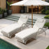 Livsip 2PCS Outdoor Sun Lounge Wicker Bed Patio Furniture Beige