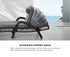Livsip Sun Lounge Wicker Bed Outdoor Patio Furniture Grey