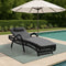 Livsip Sun Lounge Wicker Bed Outdoor Patio Furniture Grey