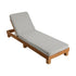Outdoor Sun Lounge with 4-Level Adjustable Backrest, Beige, 150kg