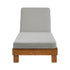 Outdoor Sun Lounge with 4-Level Adjustable Backrest, Beige, 150kg