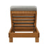 Outdoor Sun Lounge with 4-Level Adjustable Backrest, Beige, 150kg