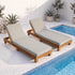 Livsip 2-Piece Outdoor Sun Lounge Set with Adjustable Backrest, Beige Tone