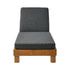 Outdoor Sun Lounge with 4-Level Adjustable Backrest, Grey, 150kg