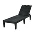 Livsip Sun Lounge – Black, 5‑Level Adjustable Backrest, 150kg Capacity