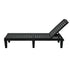 Livsip Sun Lounge – Black, 5‑Level Adjustable Backrest, 150kg Capacity