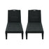 Livsip 2× Sun Loungers – Black, 5‑Level Adjustable Backrest, 150kg Capacity