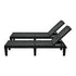 Livsip 2× Sun Loungers – Black, 5‑Level Adjustable Backrest, 150kg Capacity