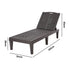 Livsip Sun Lounge – Brown, 5‑Level Adjustable Backrest, 150kg Capacity