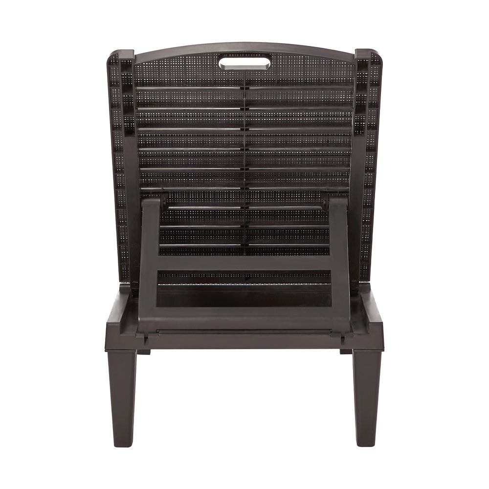 Livsip Sun Lounge – Brown, 5‑Level Adjustable Backrest, 150kg Capacity