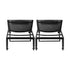 Livsip 2pcs Sun Lounge with Aluminium Frame and Wheels