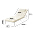 Livsip Sun Lounge Outdoor Patio Furniture Setting Beige
