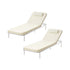 Livsip 2PCS Sun Lounge Outdoor Patio Furniture Setting Beige