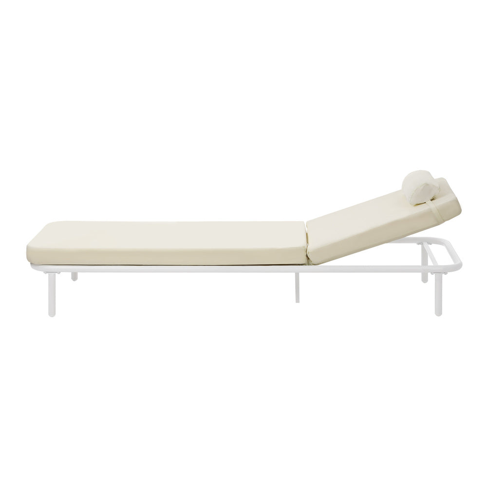 Livsip 2PCS Sun Lounge Outdoor Patio Furniture Setting Beige