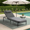 Livsip Sun Lounge Outdoor Patio Furniture Setting Grey