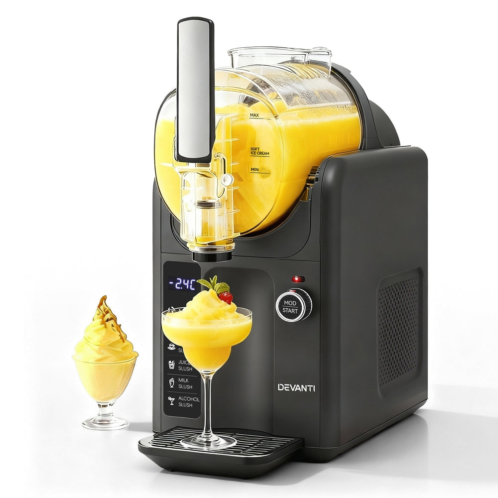 5in1 Slushie Machine Ice Cream Maker 2L Grey