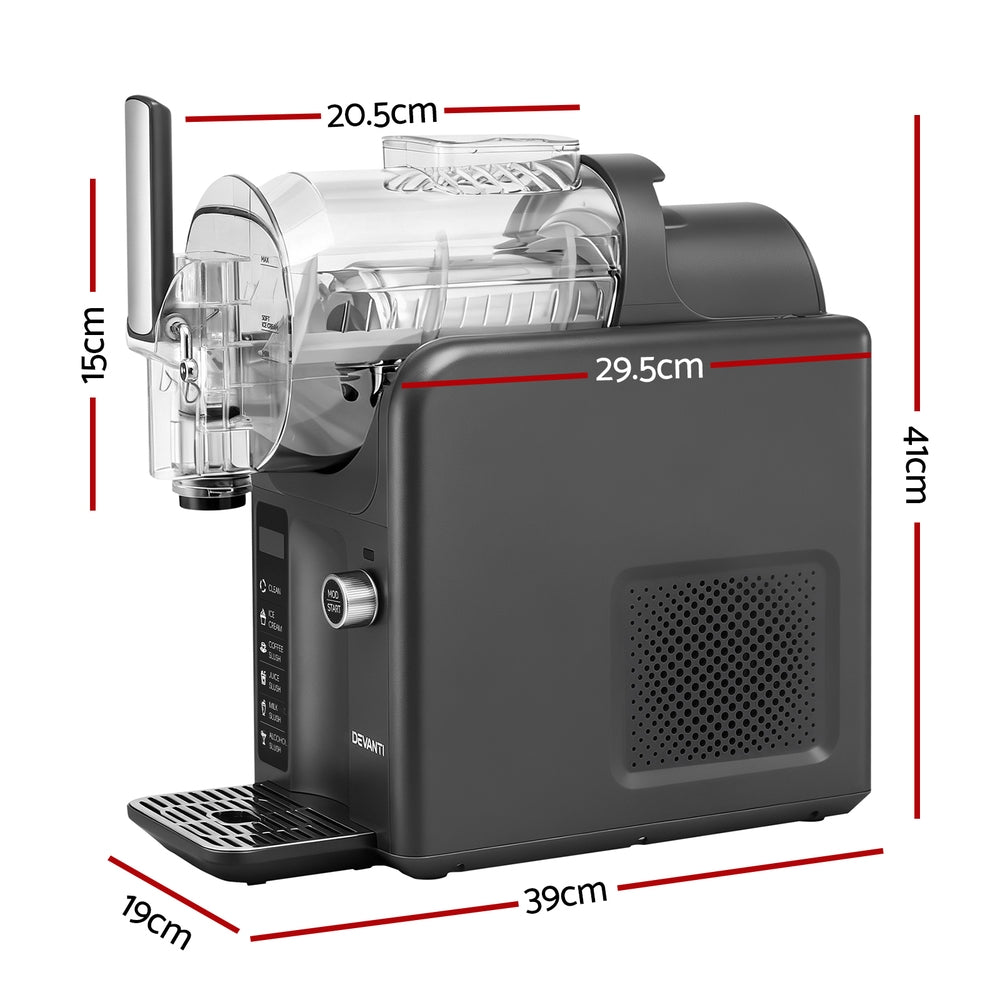 5in1 Slushie Machine Ice Cream Maker 2L Grey