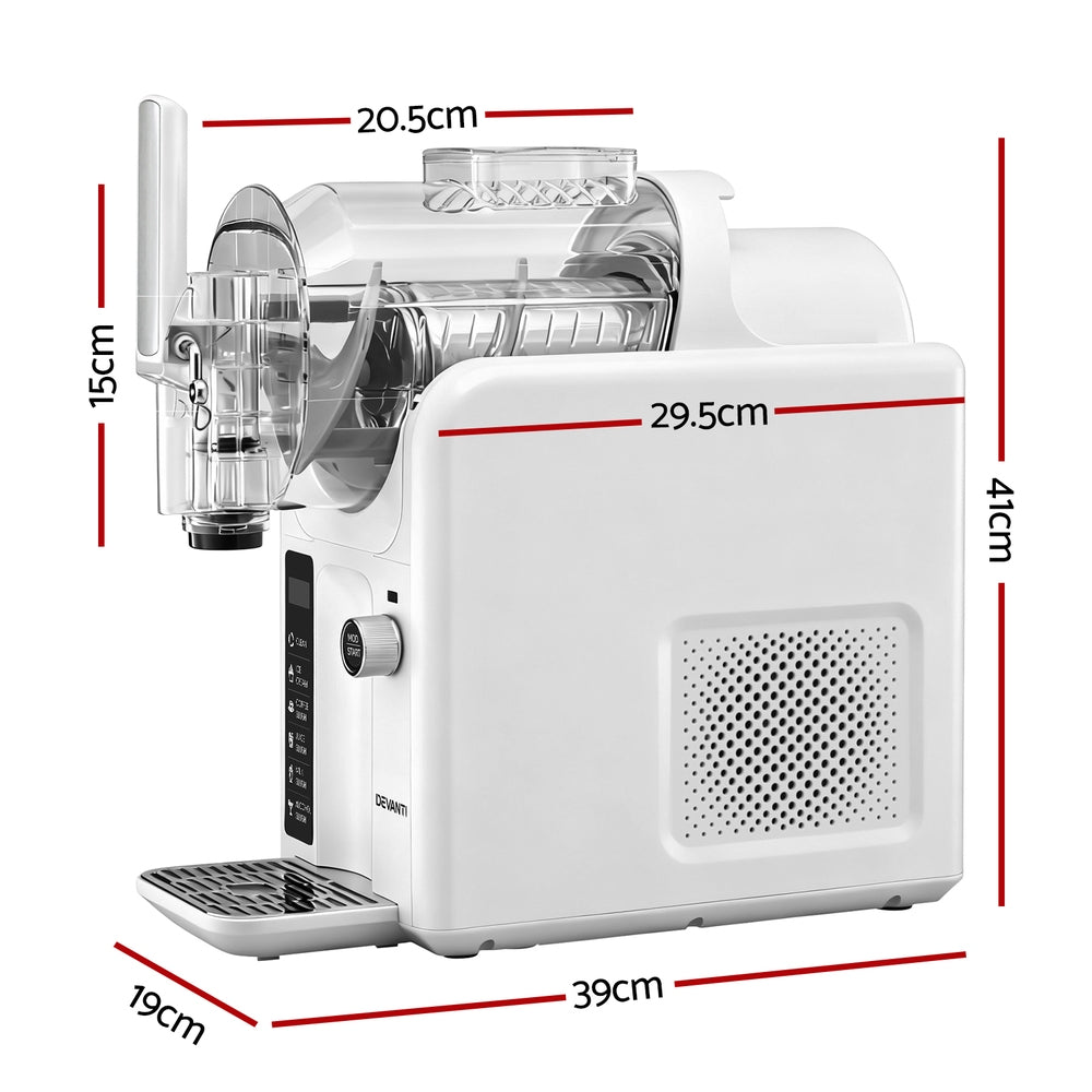 5in1 Slushie Machine Ice Cream Maker 2L White