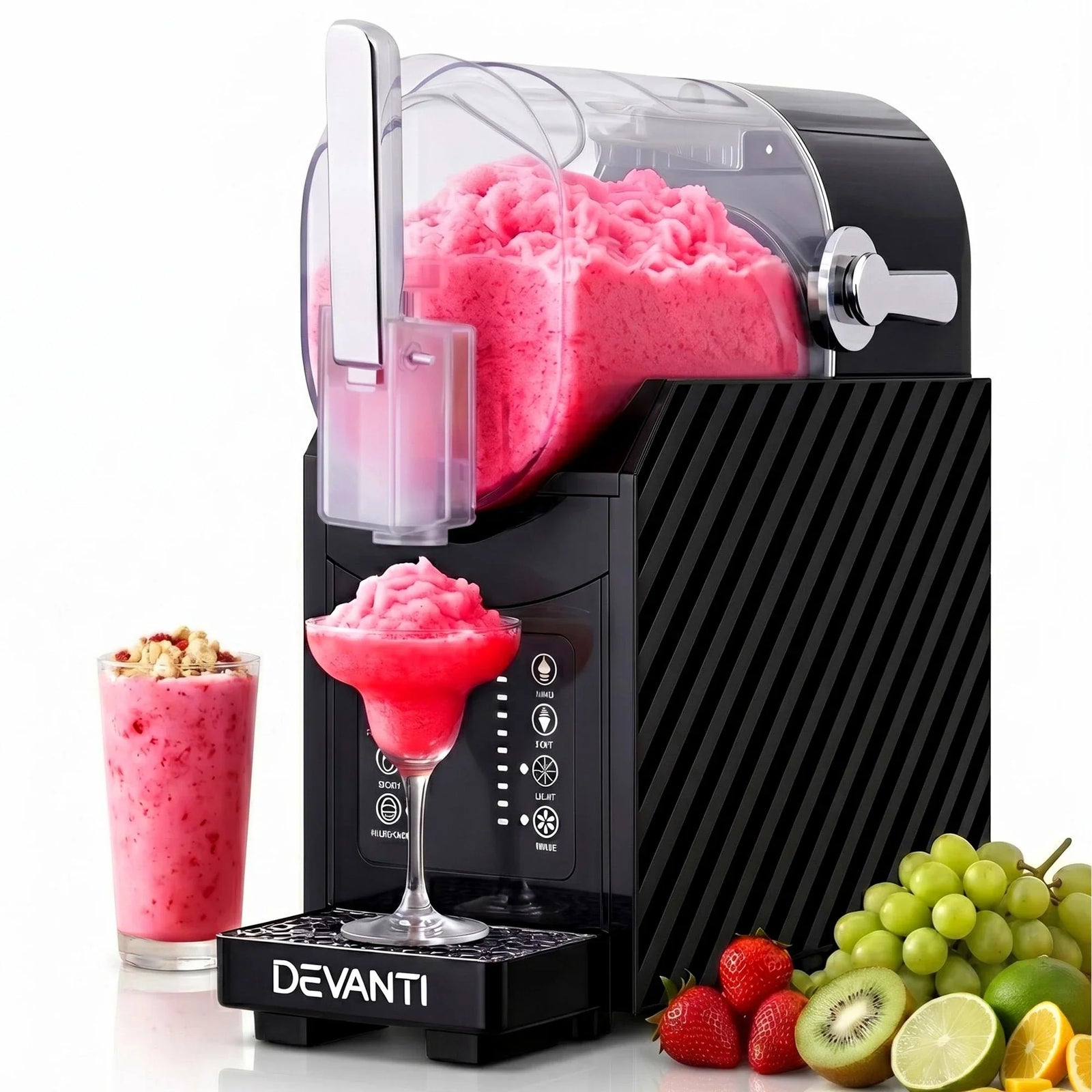 1.8L Slushie Machine Maker Frozen Smoothies Milkshakes Black