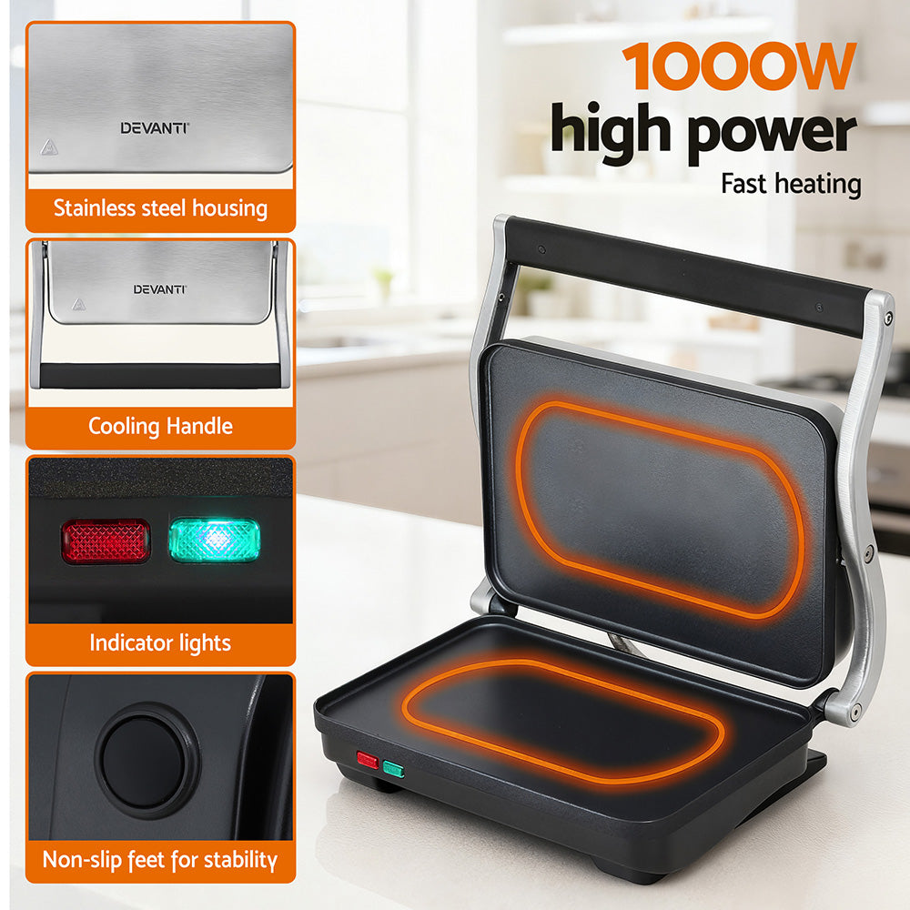 3 in 1 Sandwich Maker Steak Press Grill 1000W