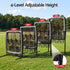 Everfit Baseball Pitching Net Training Target Softball Practice 9 Hole Black