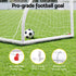 Everfit 12FT Soccer Football Goal Net UPVC Frame with PE Mesh Weatherproof Portable Goals for Backyard Training Competitive Play