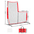 Baseball Pitching Net L Screen Softball Practice Portable Black