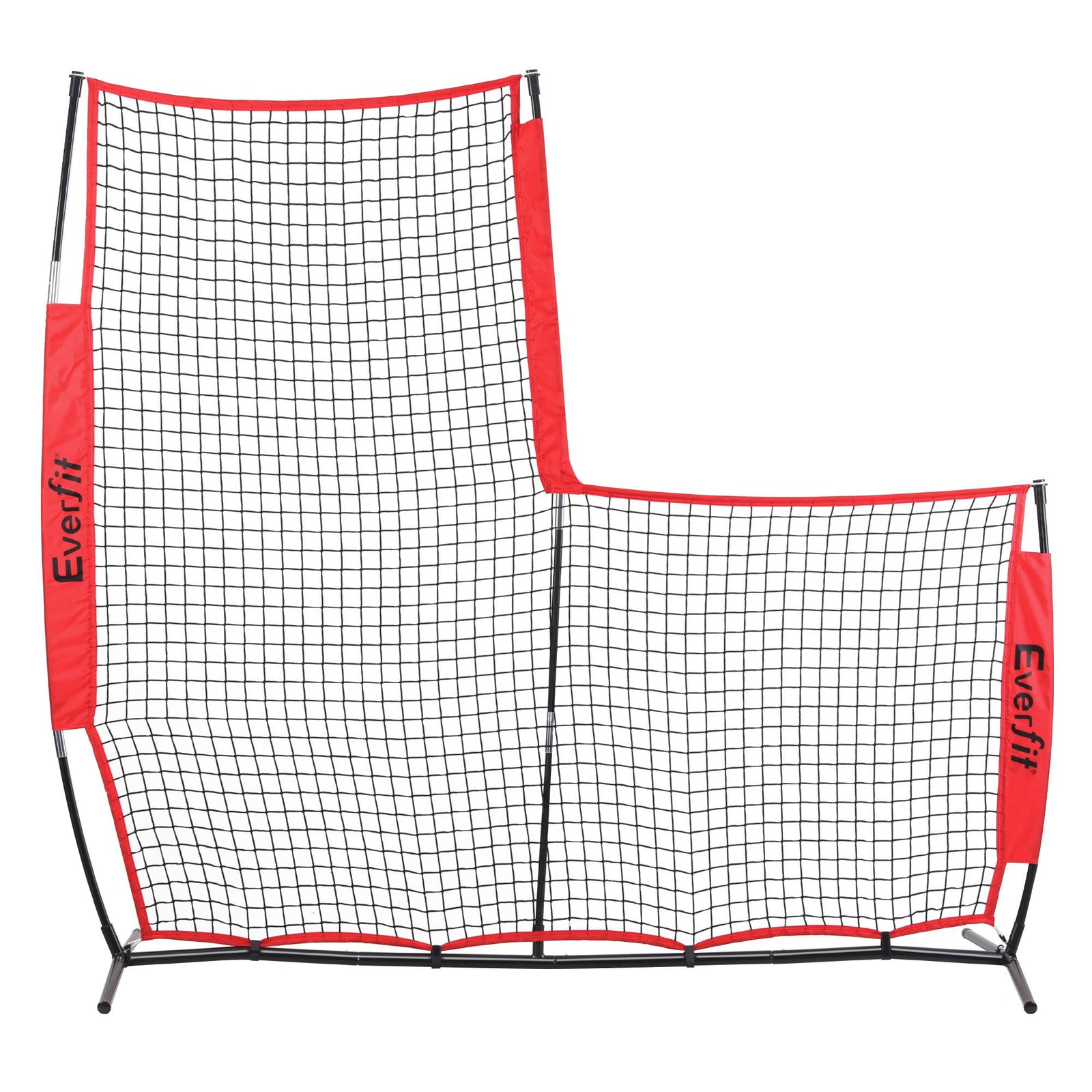 Baseball Pitching Net L Screen Softball Practice Portable Black