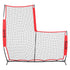 Baseball Pitching Net L Screen Softball Practice Portable Black
