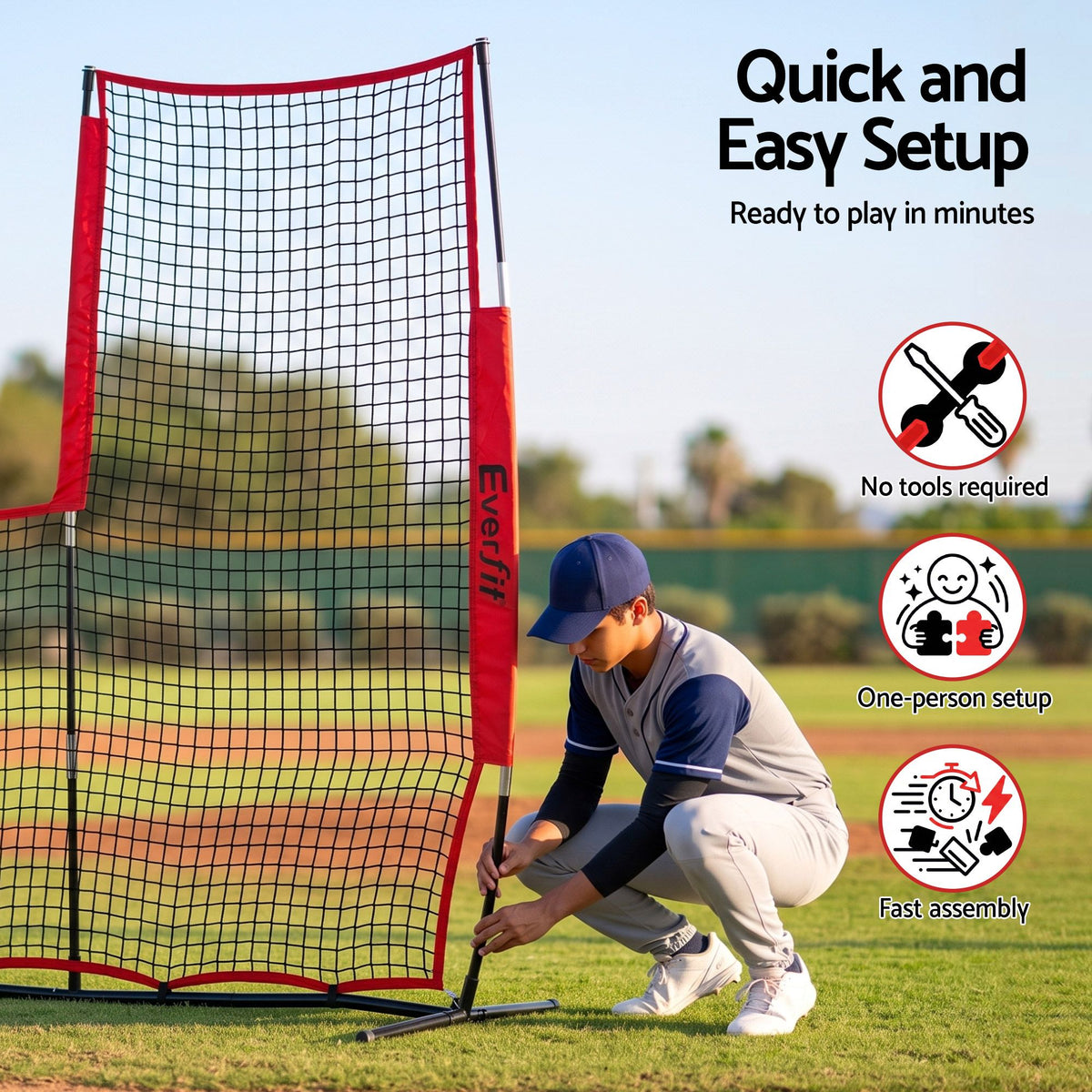 Baseball Pitching Net L Screen Softball Practice Portable Black