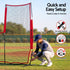 Baseball Pitching Net L Screen Softball Practice Portable Black
