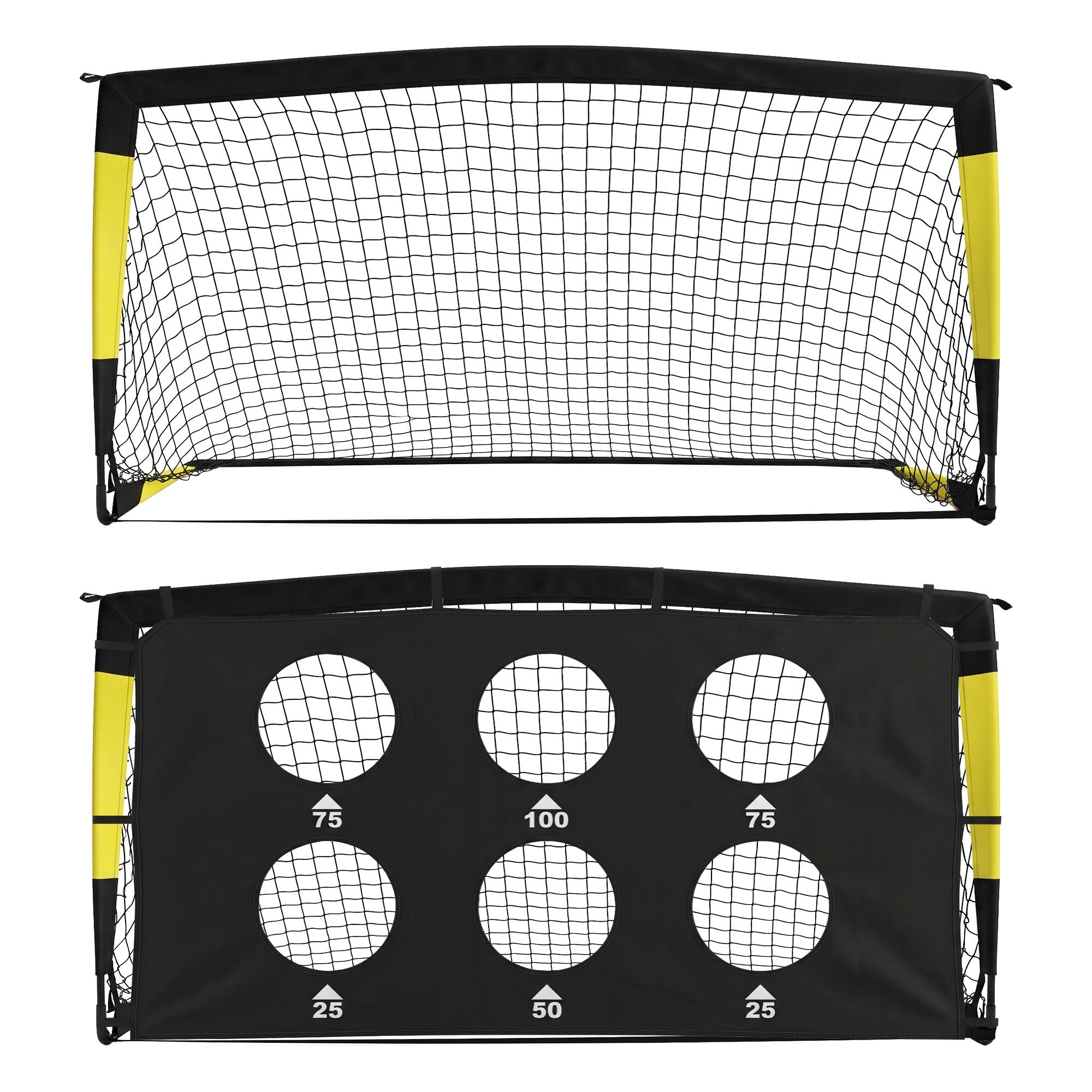 Everfit Pop Up Soccer Goals 2 Piece Set Target Net Kids Indoor Outdoor