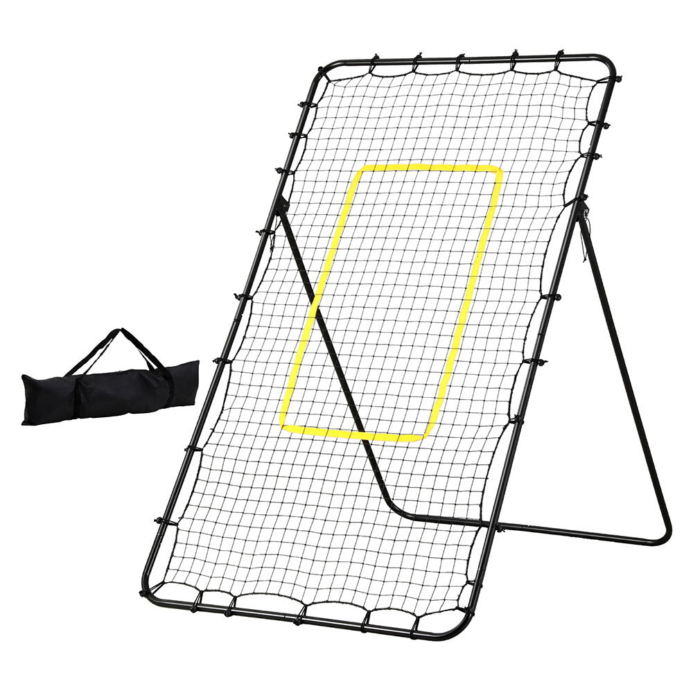 7ft 2.1M Volleyball Net Football Baseball Goal Netting with Frame Angle Adjustable Rebounder
