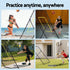 7ft 2.1M Volleyball Net Football Baseball Goal Netting with Frame Angle Adjustable Rebounder