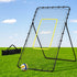 7ft 2.1M Volleyball Net Football Baseball Goal Netting with Frame Angle Adjustable Rebounder