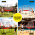 8ft Volleyball Net Training Equipment Adjustable Height Portable with Ball and Bag