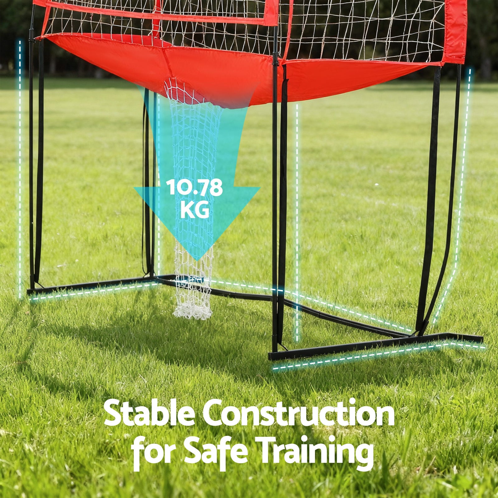 8ft Volleyball Net Training Equipment Adjustable Height Portable with Ball and Bag