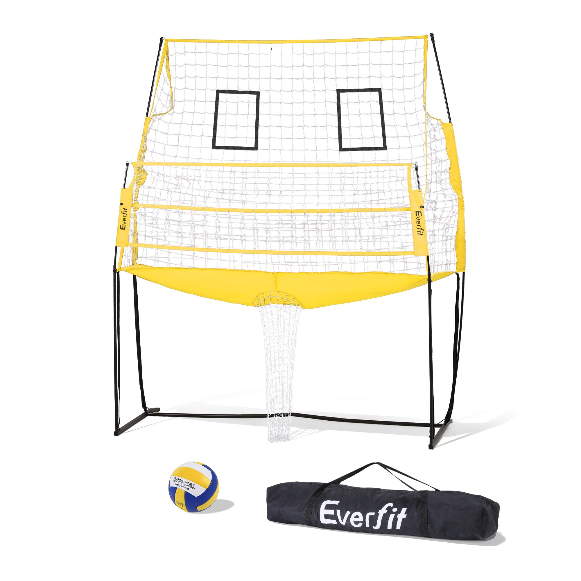 8ft Volleyball Net Free-standing Adjustable Height Portable with Ball and Bag