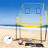 8ft Volleyball Net Free-standing Adjustable Height Portable with Ball and Bag