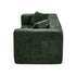 Oikiture 3‑Seater Chenille Sofa Green – Button Tufted, Compressed Box, No Assembly