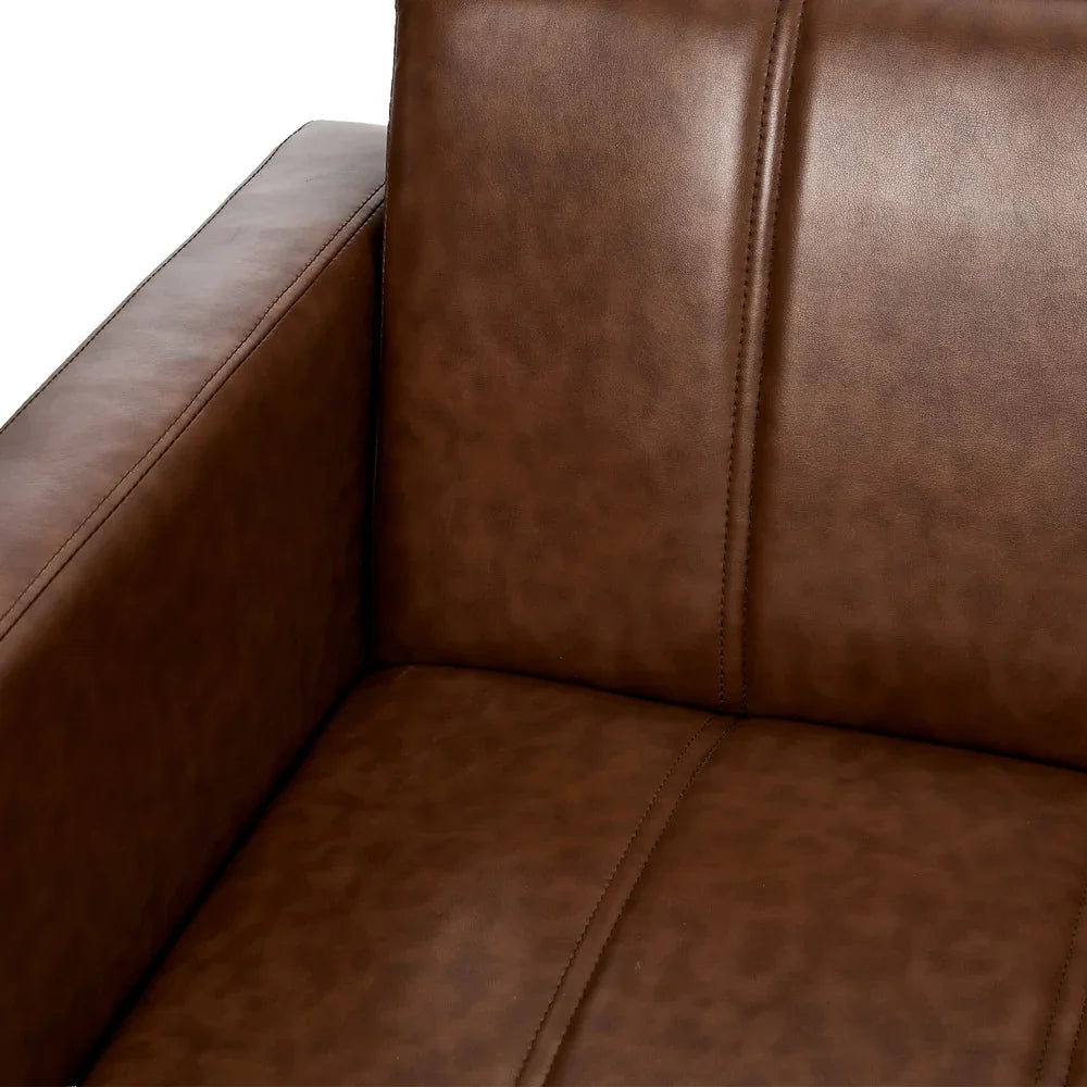 3-Seater Sofa Bed Futon Convertible Recliner Faux Leather