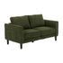 Oikiture 2 Seater Sofa 150cm Boucle Seat Green