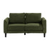 Oikiture 2 Seater Sofa 150cm Boucle Seat Green