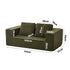 2-Seater Compressed Sofa in a Box Couch Sherpa Green