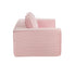 Oikiture Compressed Foam Sofa 2 Seater Pink Couch Corduroy