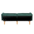 Sofa Bed Velvet 3-Seater Green