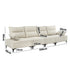 4 Seater Sofa Couch Chenille Adjustable Armrest Chair Beige
